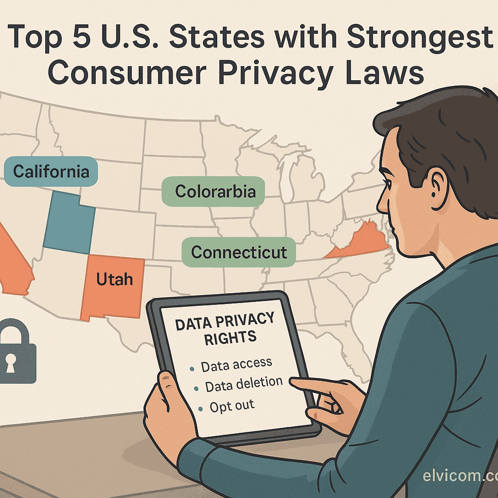 Top 5 U.S. States with Strongest Consumer Privacy Laws